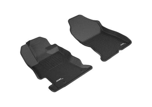 3D MAXpider - 3D MAXpider 2017-2019 Subaru Impreza/Crosstrek Kagu 1st Row Floormat - Black - L1SB02211509 - MST Motorsports