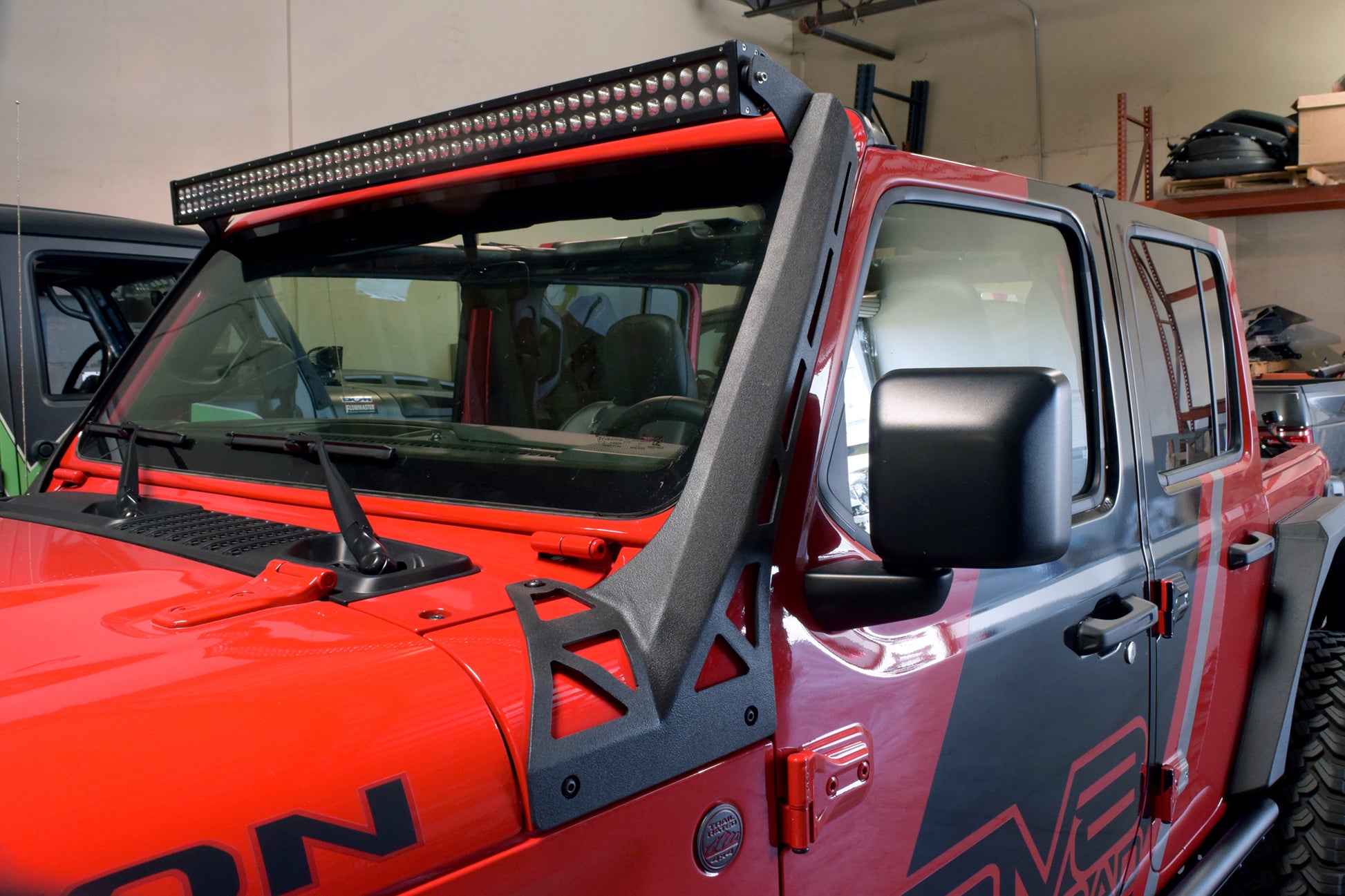 DV8 Offroad - 18+ Jeep JL/20+ Jeep JT Full A-Pillar Light Mount - LBJL-01 - MST Motorsports