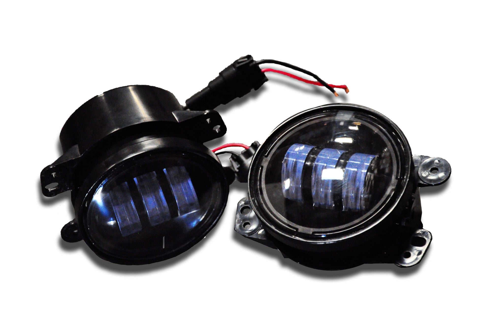 DV8 Offroad - 07-18 Jeep JK Fog Light; 4 in. Round; Pair - R4FL16W3W - MST Motorsports