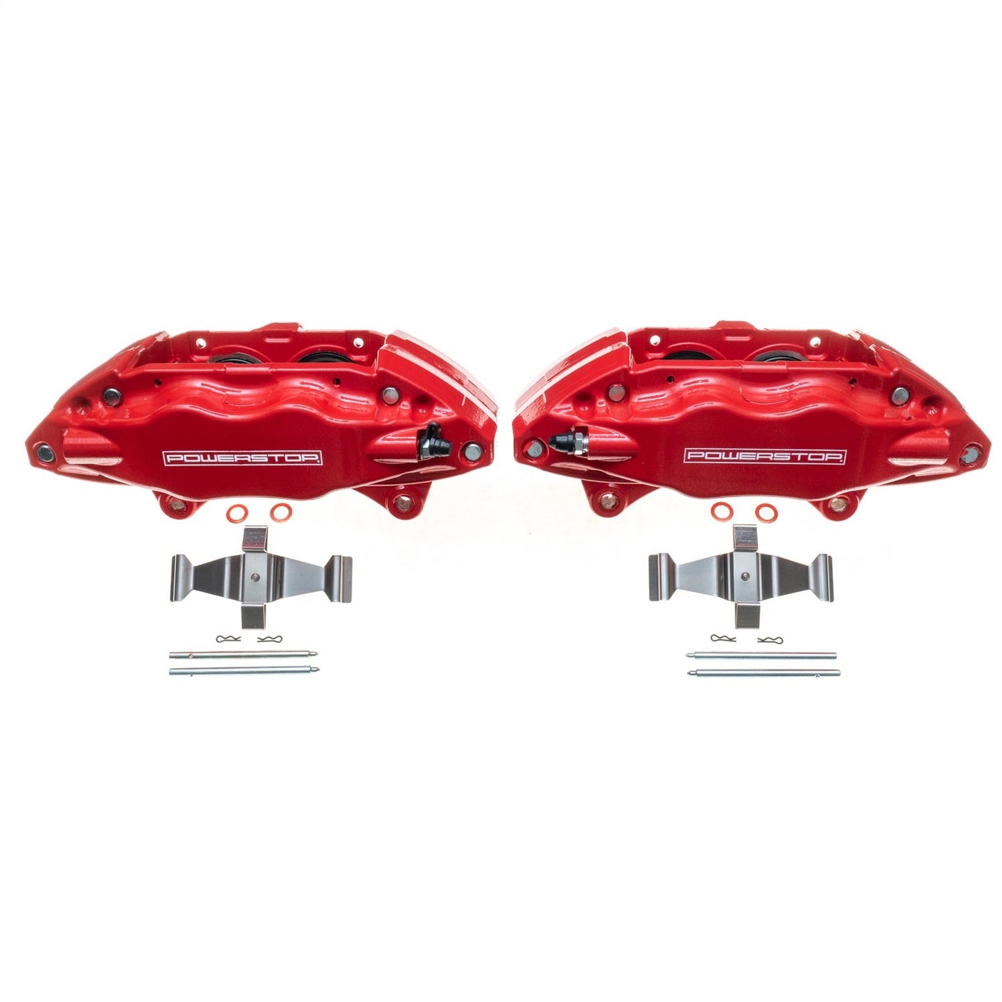 PowerStop - Power Stop 04-14 Subaru Impreza Front Red Calipers w/o Brackets - Pair - S3698 - MST Motorsports