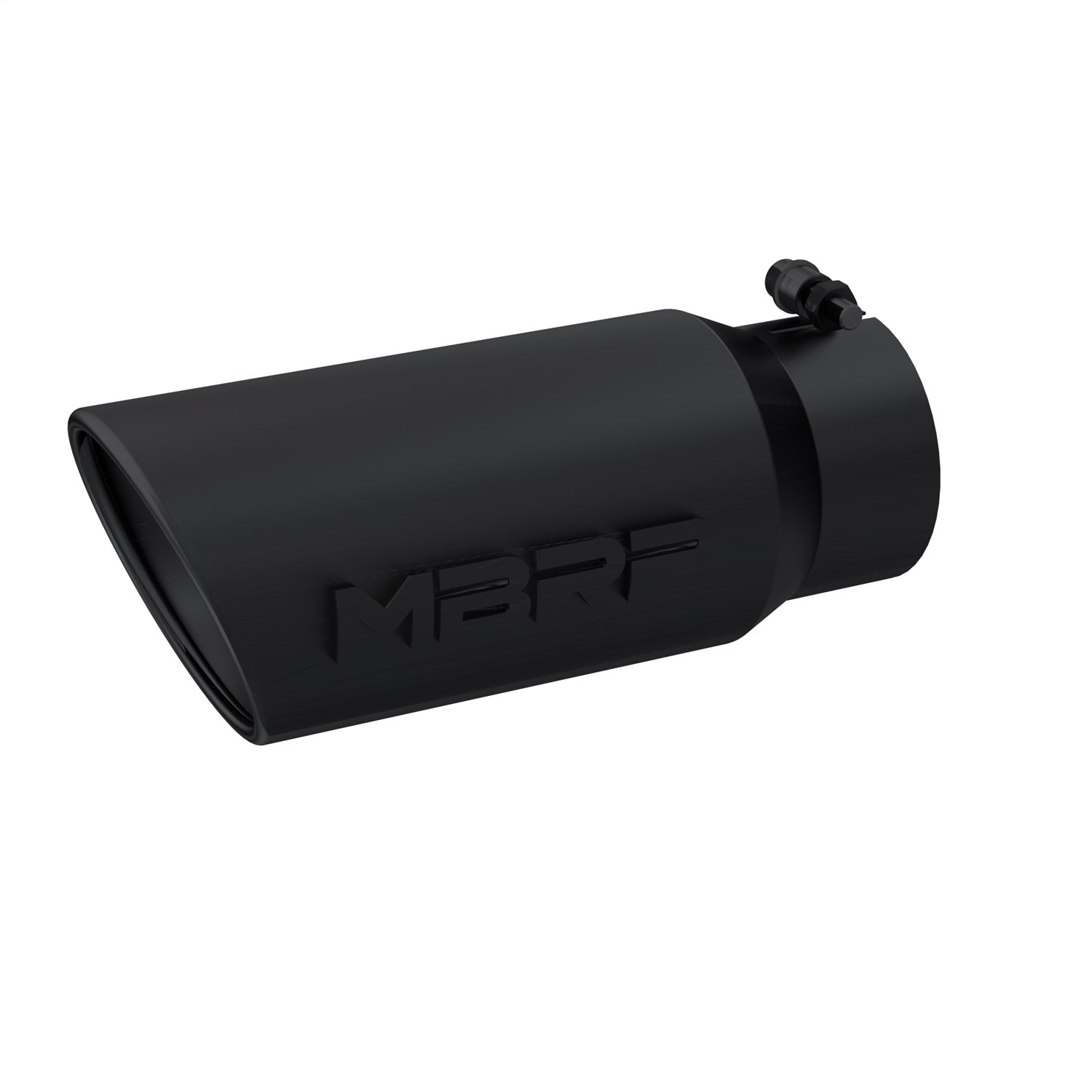 MBRP - Tip; 5in. O.D. Angled Rolled End 4in. inlet 12in. length-Black Coated. - T5051BLK - MST Motorsports