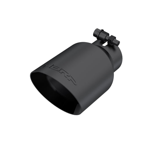 MBRP - Tip; 4in. O.D.; Dual Wall Angled; 2in. inlet; 8in. length; Black Coated. - T5123BLK - MST Motorsports