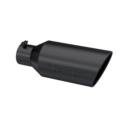 MBRP - Tip; 7in. O.D.; Rolled End; 4in. inlet 18in. in length; Black. - T5126BLK - MST Motorsports