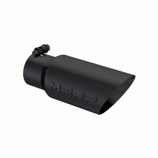 MBRP - Tip; 4in. O.D.; Dual Wall Angled; 3in. inlet; 10in. length; Black Coated. - T5156BLK - MST Motorsports