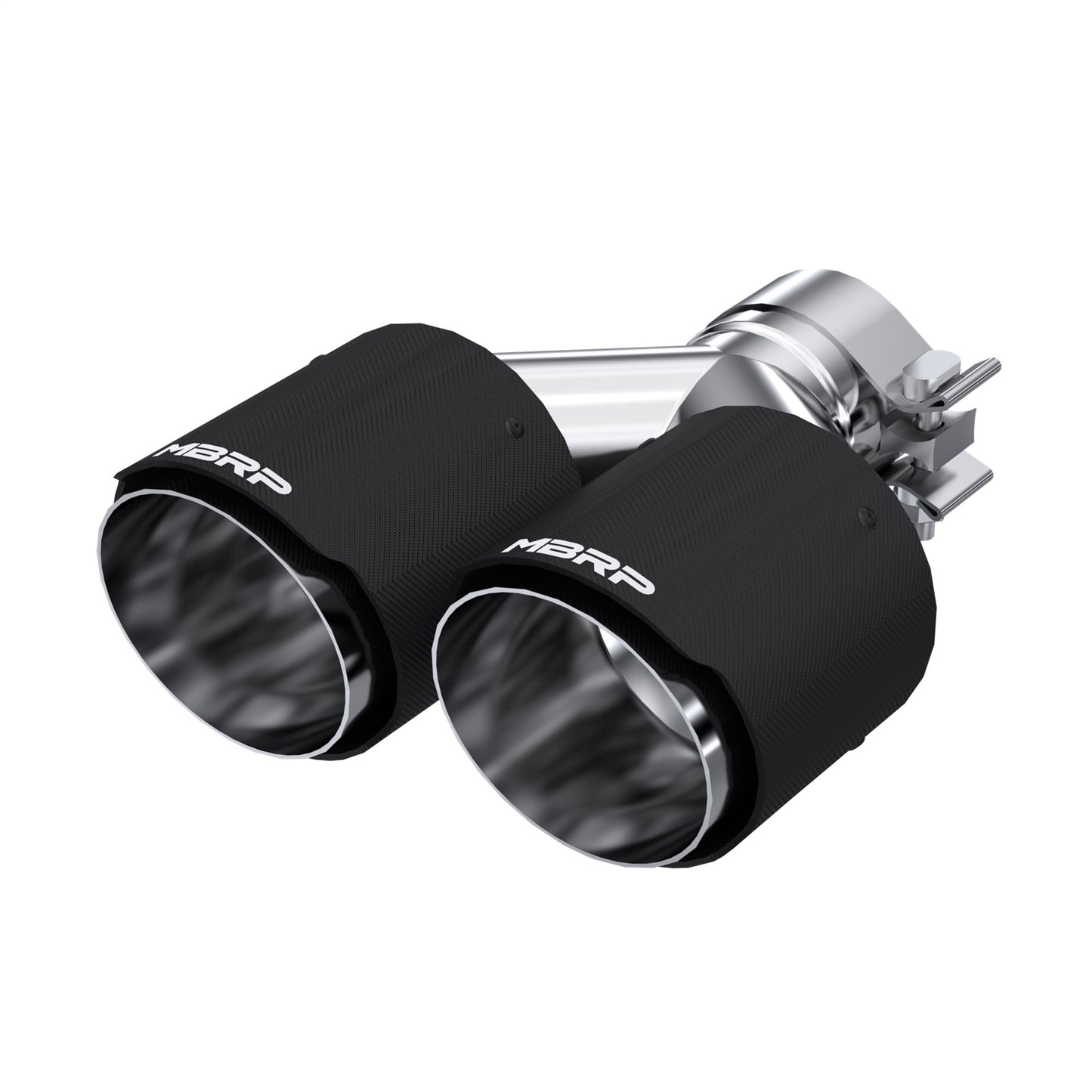 MBRP - 2.5" Inlet; 4.0" OD Dual Out; Carbon Fiber Exhaust Tip. - T5177CF - MST Motorsports