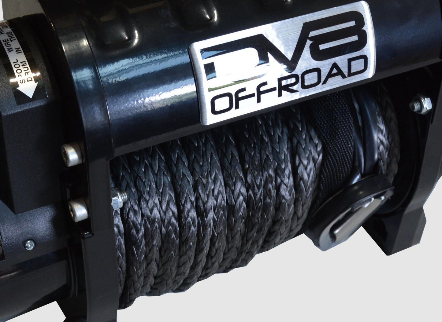 DV8 Offroad - 12,000 lbs. Winch with Synthetic Rope - WB12SR - MST Motorsports