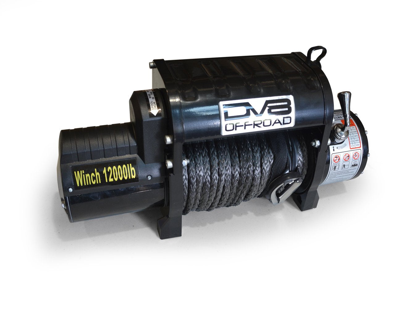 DV8 Offroad - 12,000 lbs. Winch with Synthetic Rope - WB12SR - MST Motorsports