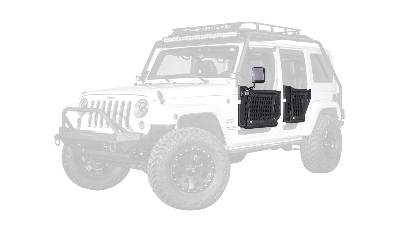 Body Armor 4x4 - 2007-2017 Wrangler Gen 3 Traildoors Front Pair - JK-6139 - MST Motorsports