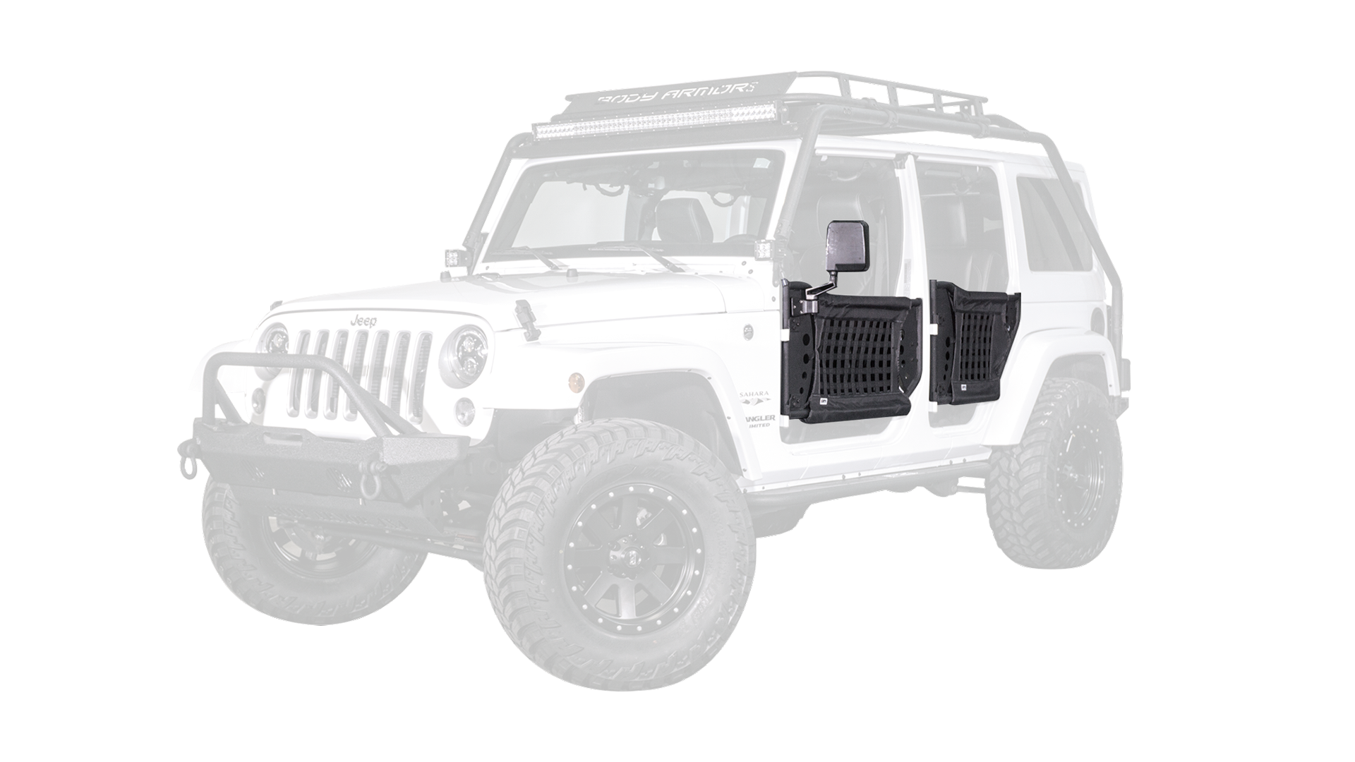 Body Armor 4x4 - 2007-2017 Wrangler Gen 3 Traildoors Front Pair - JK-6139 - MST Motorsports