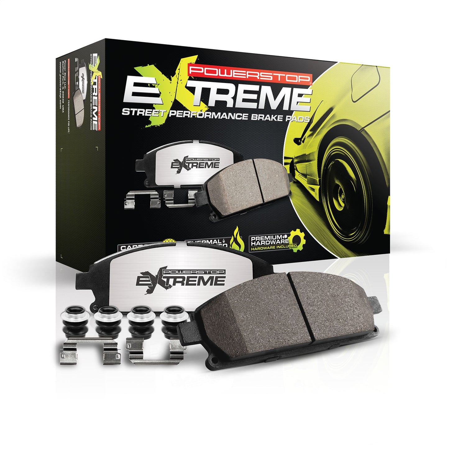 PowerStop - Power Stop 18-19 Buick Enclave Rear Z26 Extreme Street Brake Pads w/Hardware - Z26-1914 - MST Motorsports