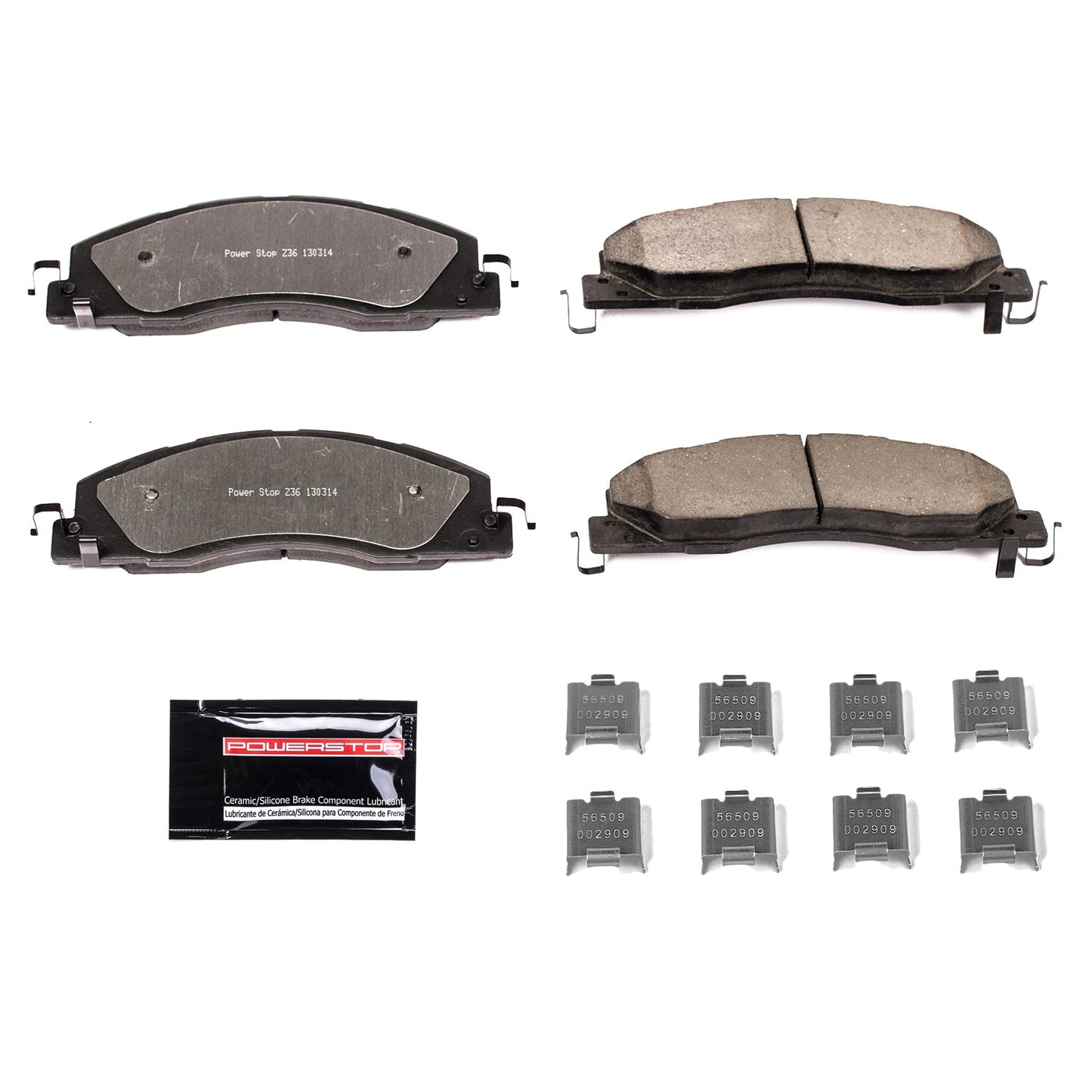 PowerStop - Power Stop 09-10 Dodge Ram 2500 Front Z36 Truck & Tow Brake Pads w/Hardware - Z36-1399 - MST Motorsports