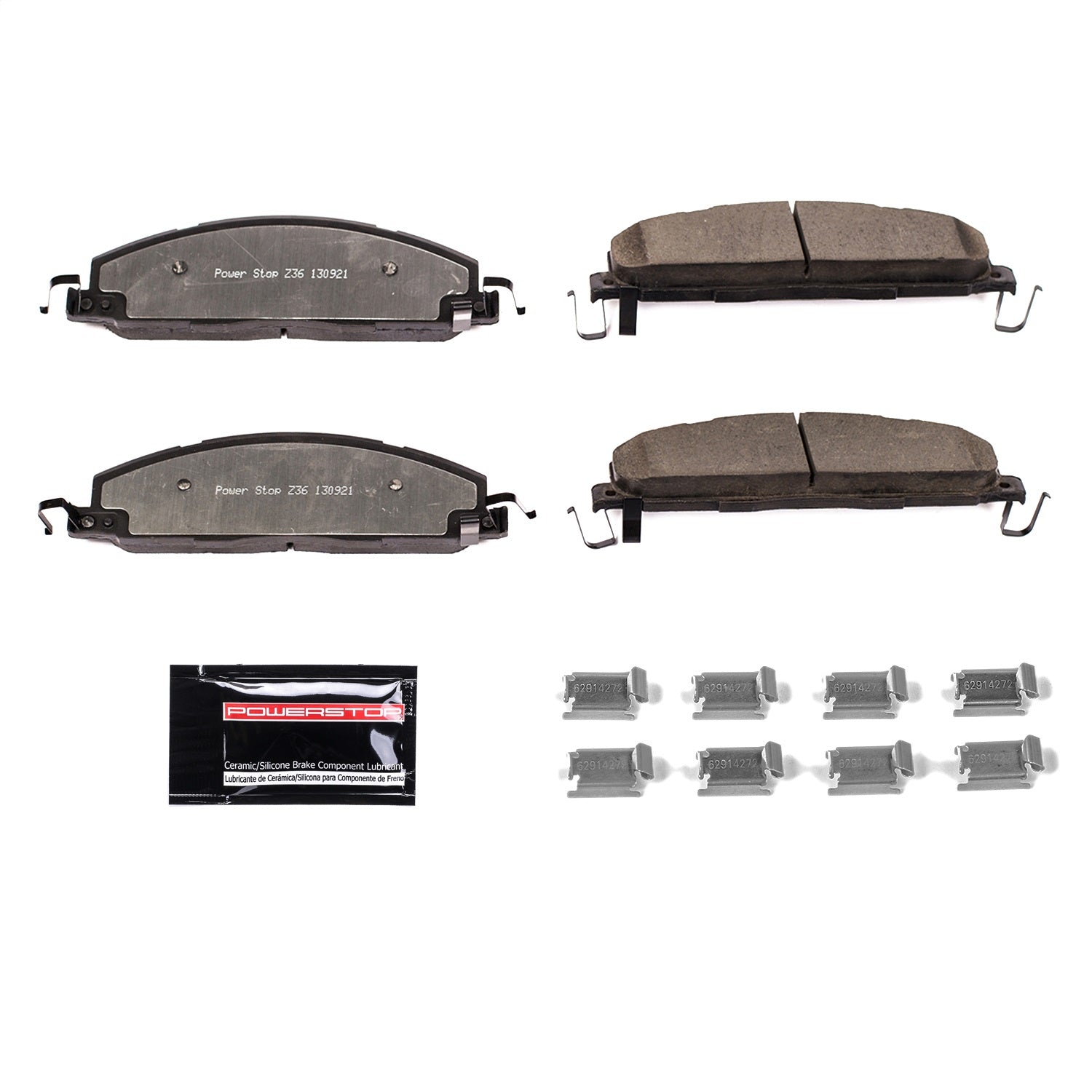 PowerStop - Power Stop 09-10 Dodge Ram 2500 Rear Z36 Truck & Tow Brake Pads w/Hardware - Z36-1400 - MST Motorsports