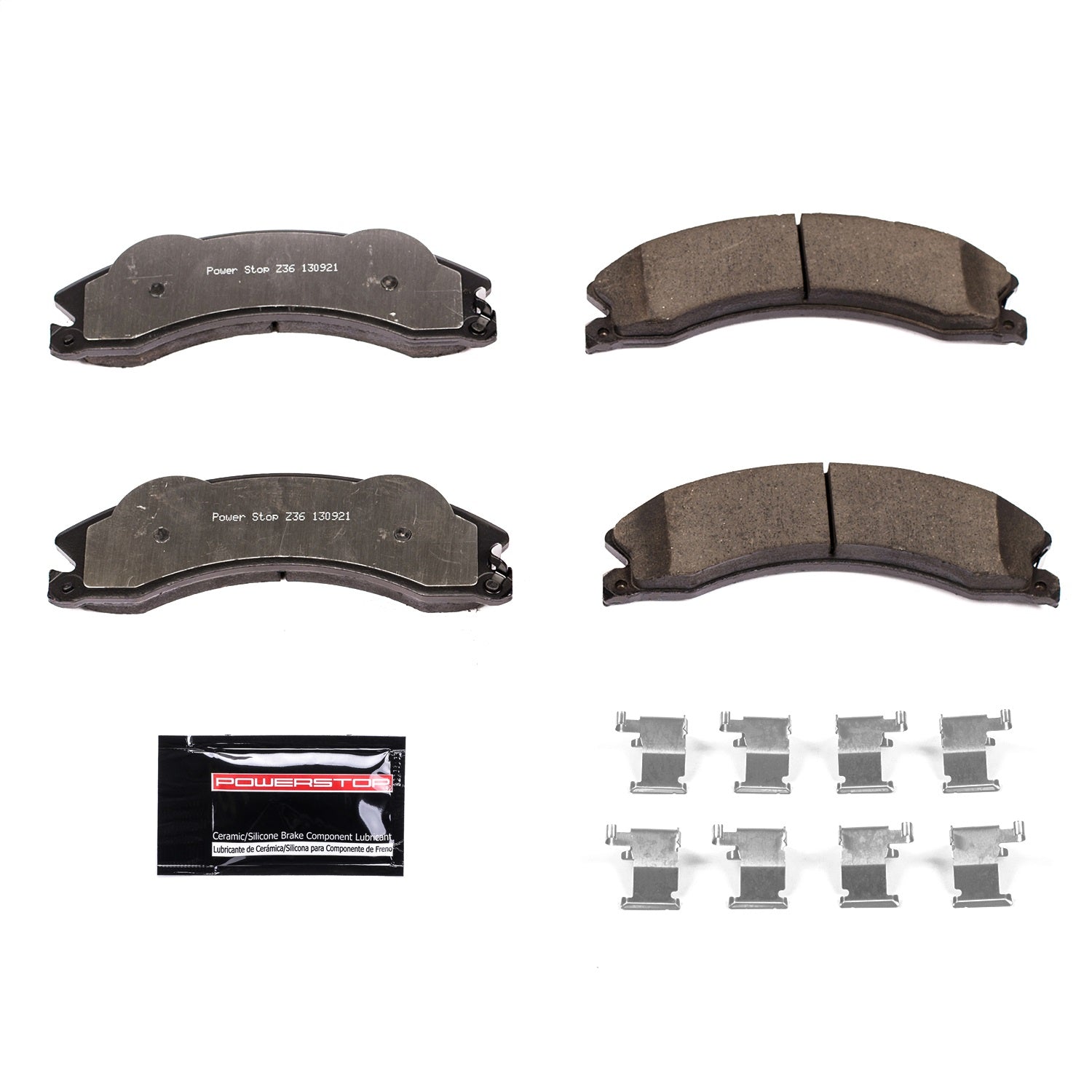 PowerStop - Power Stop 2011 Chevrolet Silverado 2500 HD Front or Rear Z36 Truck & Tow Brake Pads w/Hardware - Z36-1411 - MST Motorsports