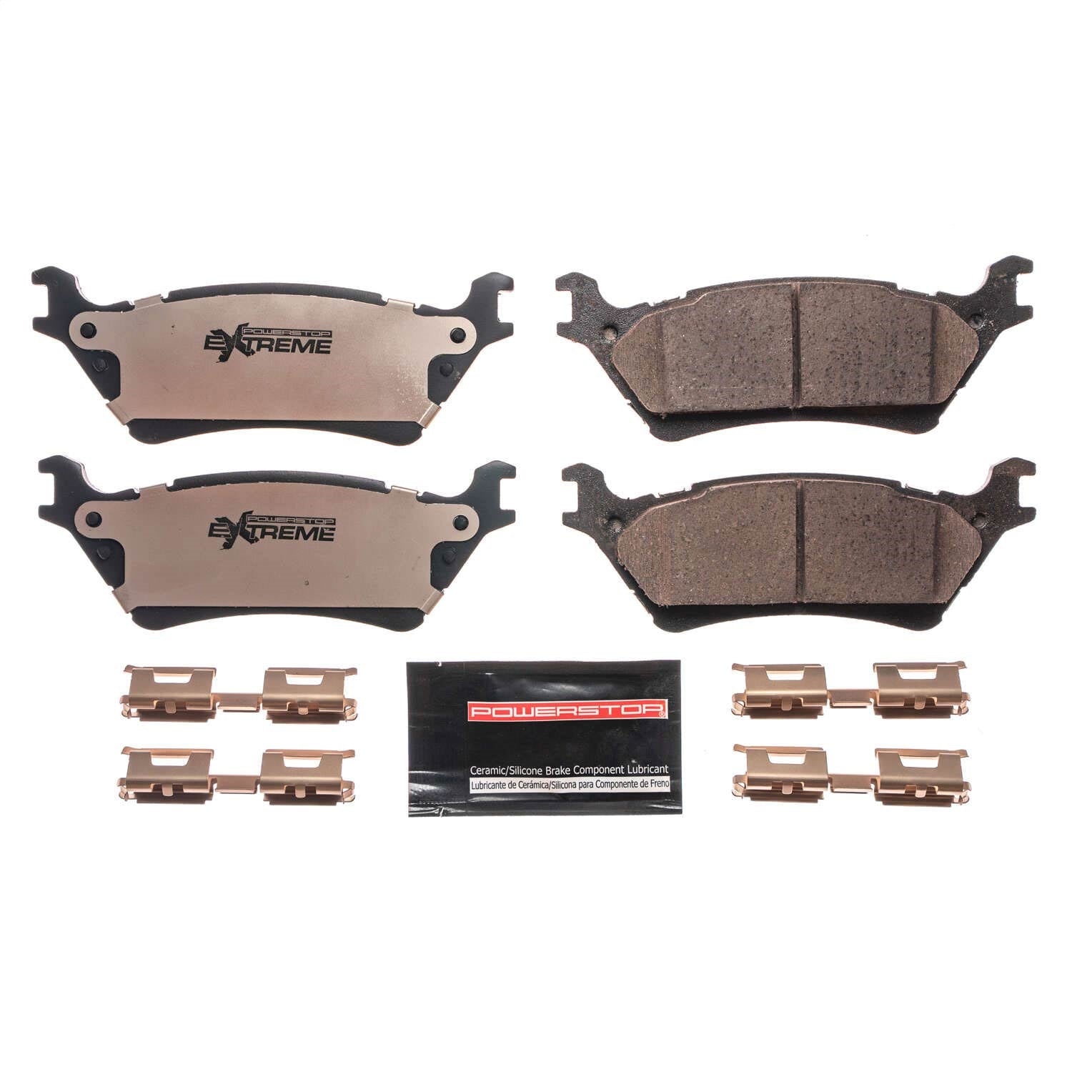 PowerStop - Power Stop 12-19 Ford F-150 Rear Z36 Truck & Tow Brake Pads w/Hardware - Z36-1602 - MST Motorsports