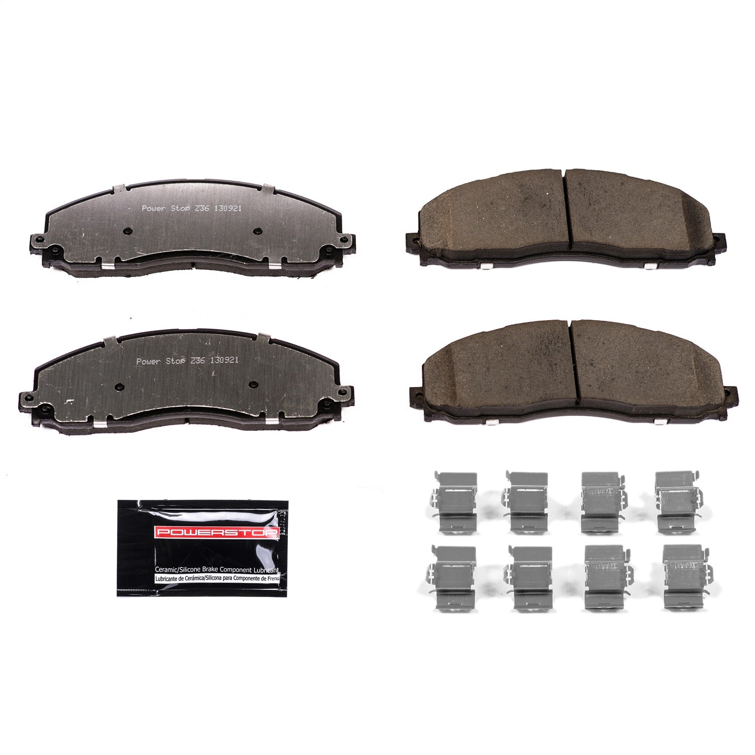 PowerStop - Power Stop 12-19 Ford F-250 Super Duty Front Z36 Truck & Tow Brake Pads w/Hardware - Z36-1680 - MST Motorsports