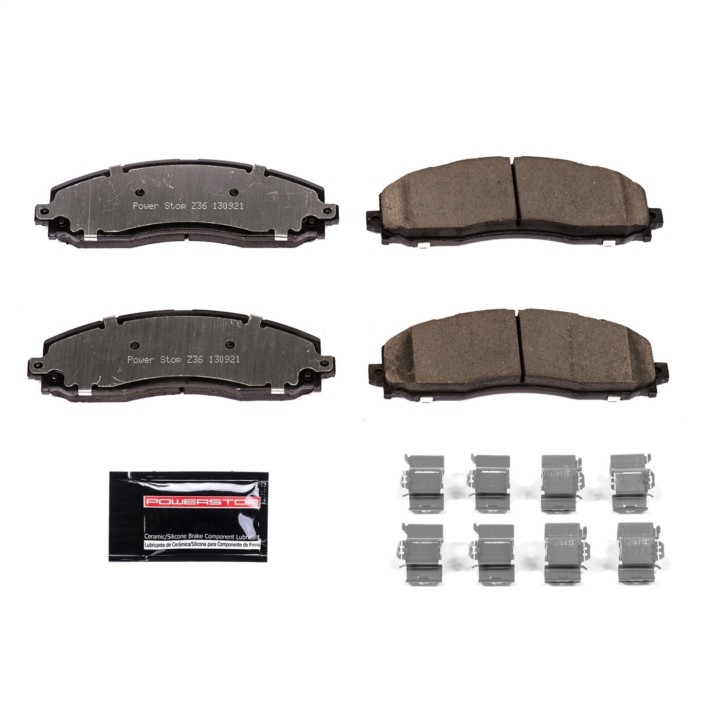 PowerStop - Power Stop 13-19 Ford F-250 Super Duty Rear Z36 Truck & Tow Brake Pads w/Hardware - Z36-1691 - MST Motorsports