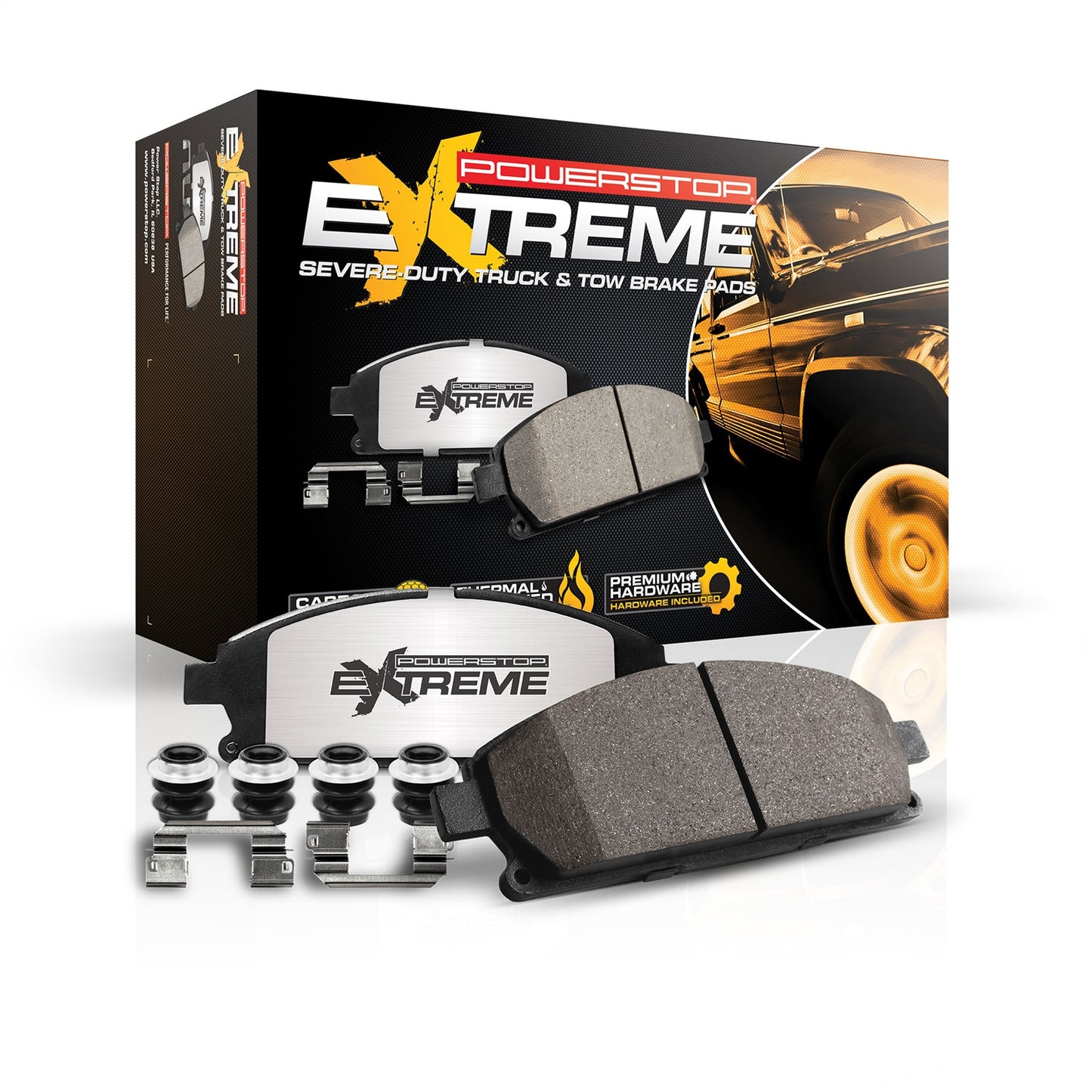 PowerStop - Power Stop 08-11 Lexus LX570 Rear Z36 Truck & Tow Brake Pads w/Hardware - Z36-1304 - MST Motorsports