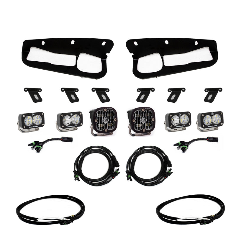 Baja Designs - Baja Designs 2021+ Ford Bronco Clear SAE Fog Pocket Kit w/Upfitter - 447761UP - MST Motorsports