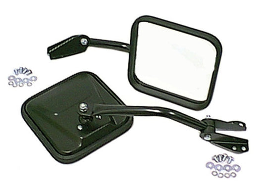 OMIX - Omix Side Mirror Kit Black- 55-86 Jeep CJ Models - 11001.02 - MST Motorsports