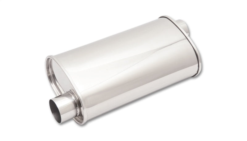 Vibrant - STREETPOWER Oval Muffler, 2.5" inlet/outlet (Offset-Offset) - 1126 - MST Motorsports