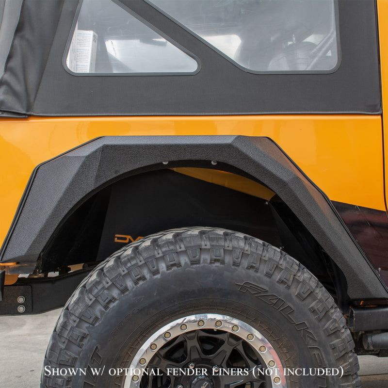 DV8 Offroad - 07-18 Jeep JK Fender Flares; Armor; Front & Rear - FENDB-09 - MST Motorsports