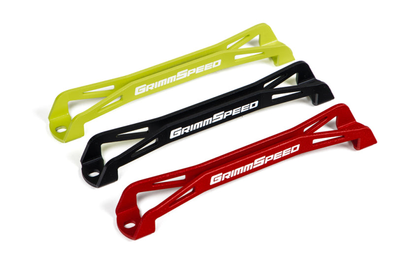 GrimmSpeed - GrimmSpeed 08-18 Subaru WRX/STI Lightweight Battery Tie Down - Red - 121033 - MST Motorsports