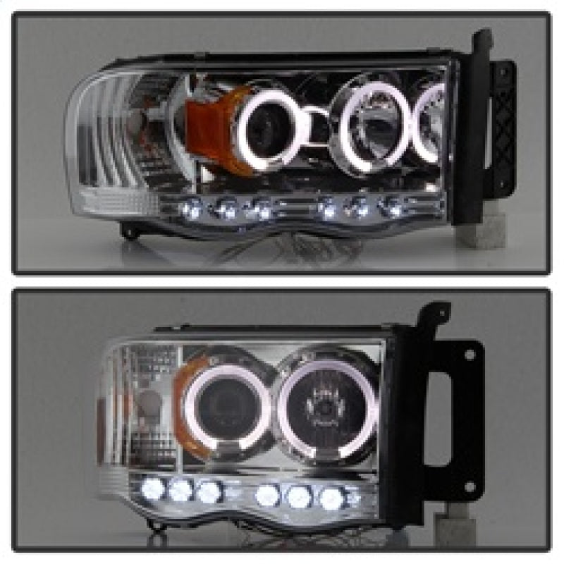 Spyder Auto - Projector Headlights - LED Halo - LED - Chrome - High H1 - Low H1 - 5009982 - MST Motorsports