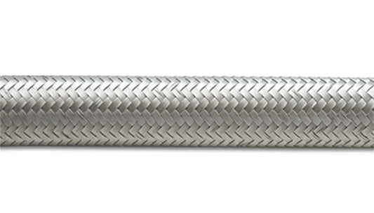 Vibrant - 5ft Roll of Stainless Steel Braided Flex Hose; AN Size: -6; Hose ID 0.34" - 11936 - MST Motorsports