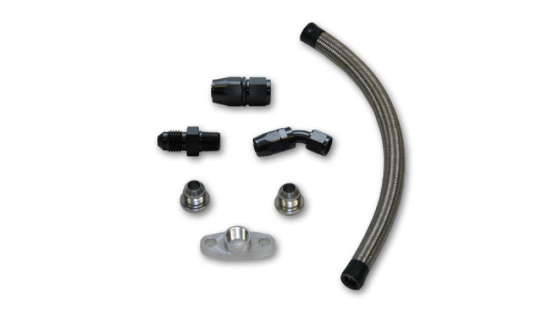 Vibrant - Universal Oil Drain Kit for GT series Top Mount turbo setups (20" long line) - 10283 - MST Motorsports