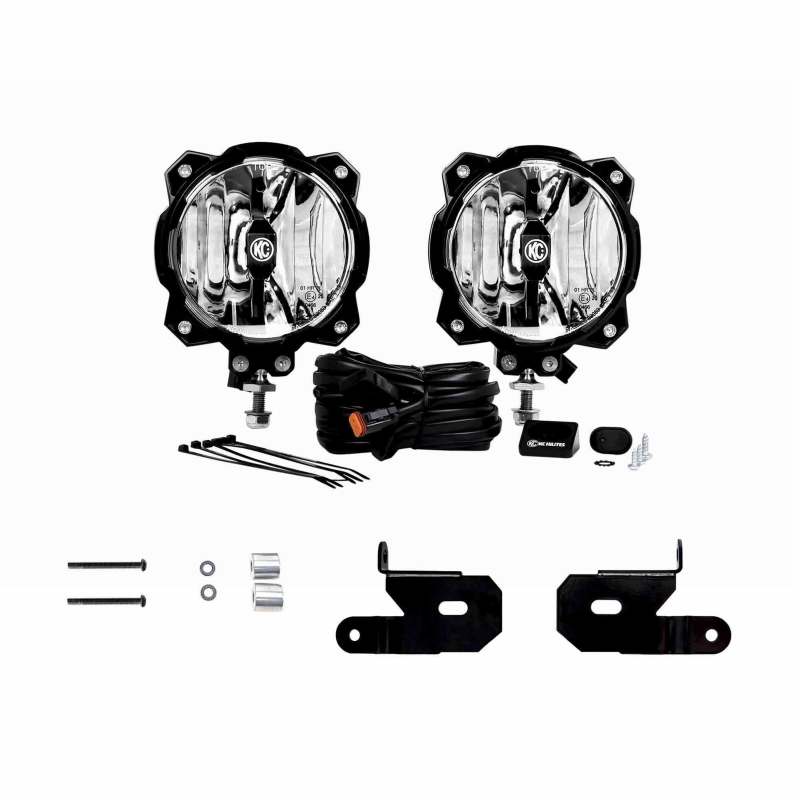 KC HiLiTES - KC 2018-2019 Jeep JK A-Pillar Gravity LED Pro6 Spot Beam Light Kit - 97111 - 97111 - MST Motorsports