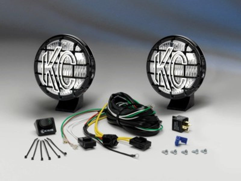 KC HiLiTES - 5" Apollo Pro Halogen Pair Pack System - Black - KC 452 (Fog Beam) - 452 - MST Motorsports