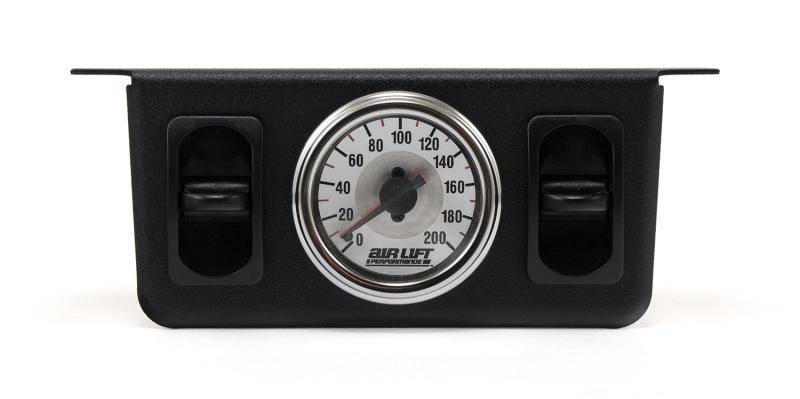 Air Lift - Air Lift Dual Needle Gauge With Two Paddle Switches- 200 PSI - 26229 - MST Motorsports