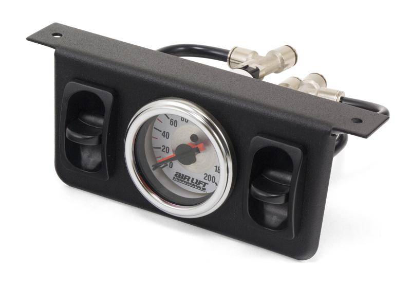 Air Lift - Air Lift Dual Needle Gauge With Two Paddle Switches- 200 PSI - 26229 - MST Motorsports