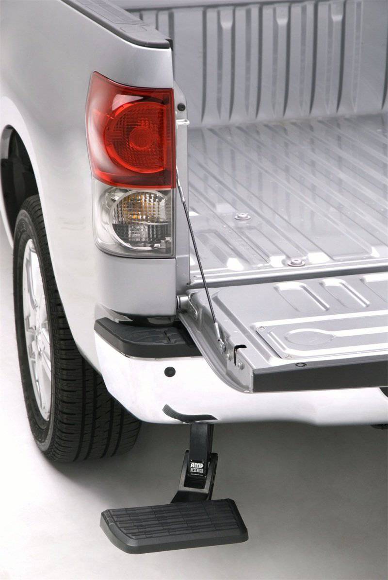 AMP Research - BedStep - Retractable Rear Bumper Access Step fits 07-13 Toyota Tundra - 75305-01A - MST Motorsports