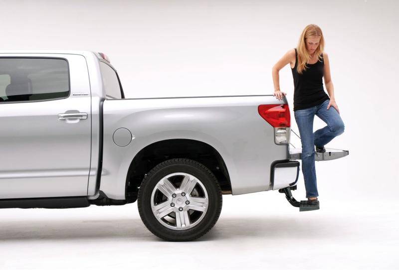 AMP Research - BedStep - Retractable Rear Bumper Access Step fits 07-13 Toyota Tundra - 75305-01A - MST Motorsports