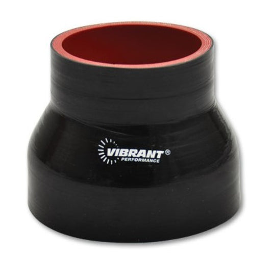 Vibrant - Reducer Coupler, 3.00" I.D. x 3.75" I.D. x 3.00" Long - Black - 19737 - MST Motorsports