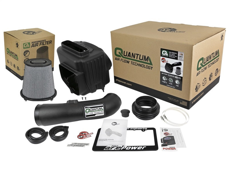 aFe - aFe Quantum Pro DRY S Cold Air Intake System 17-18 GM/Chevy Duramax V8-6.6L L5P - Dry - 53-10007D - MST Motorsports