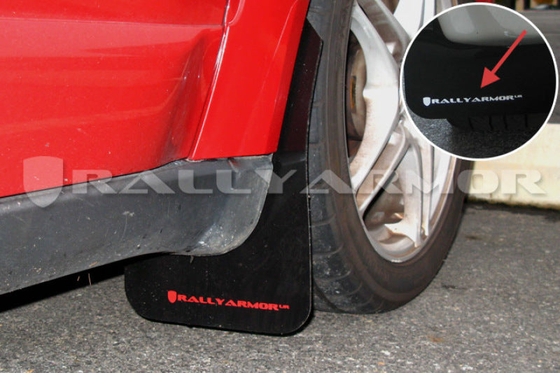 Rally Armor - Black Mud Flap/White Logo - MF4-UR-BLK/WH - MST Motorsports