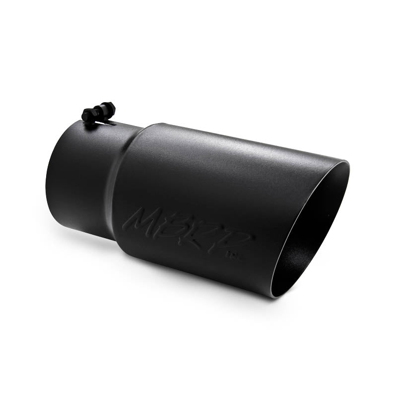 MBRP - 6" OD; Dual Wall Angled; 5" ID; 12" Length; BLK. - T5074BLK - MST Motorsports