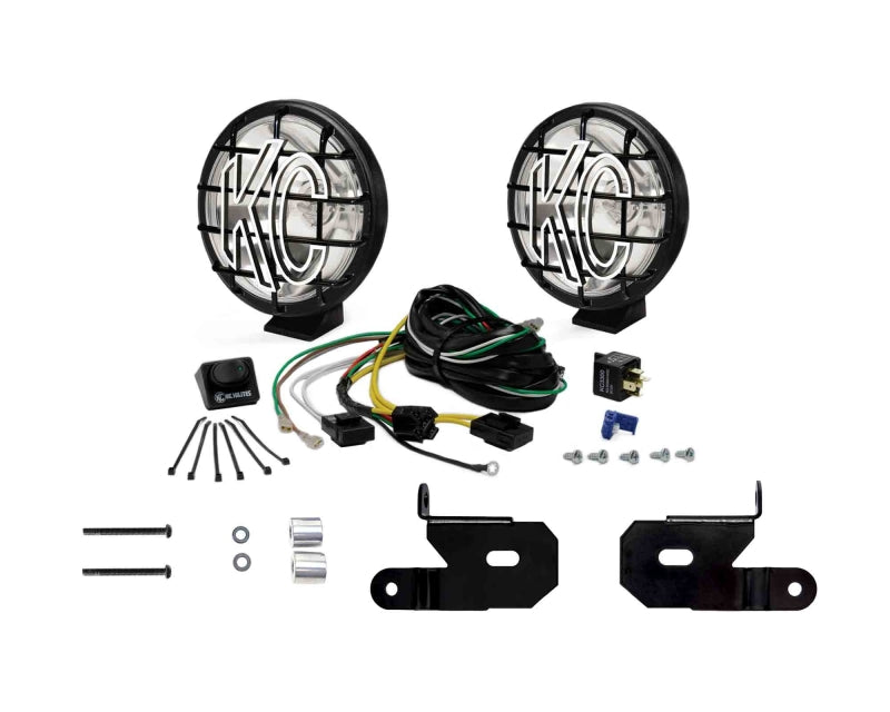 KC HiLiTES - KC 2018-2019 Jeep JK A-Pillar Apollo Pro Halogen Spot Beam Light Kit - 97113 - 97113 - MST Motorsports