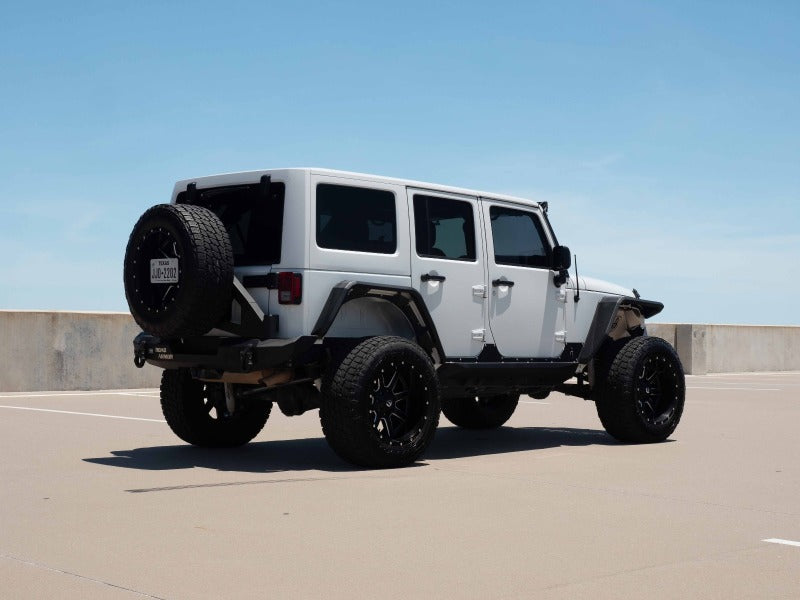 Road Armor - Road Armor 07-18 Jeep Wrangler JKU 4DR Stealth Rear Fender Flare Body Armor - Tex Blk - 507AFR0B - MST Motorsports