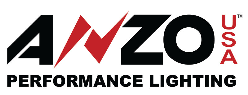 ANZO - Crystal Headlight Set w/Halo; Clear Lens; Black Housing; Pair; w/1 pc. LED; - 111207 - MST Motorsports