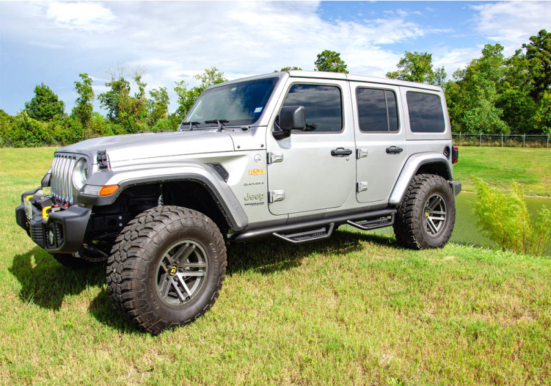 N-Fab - N-Fab Podium LG 2018 Jeep Wrangler JL 4DR SUV - Full Length - Tex. Black - 3in - HPJ1866-TX - MST Motorsports