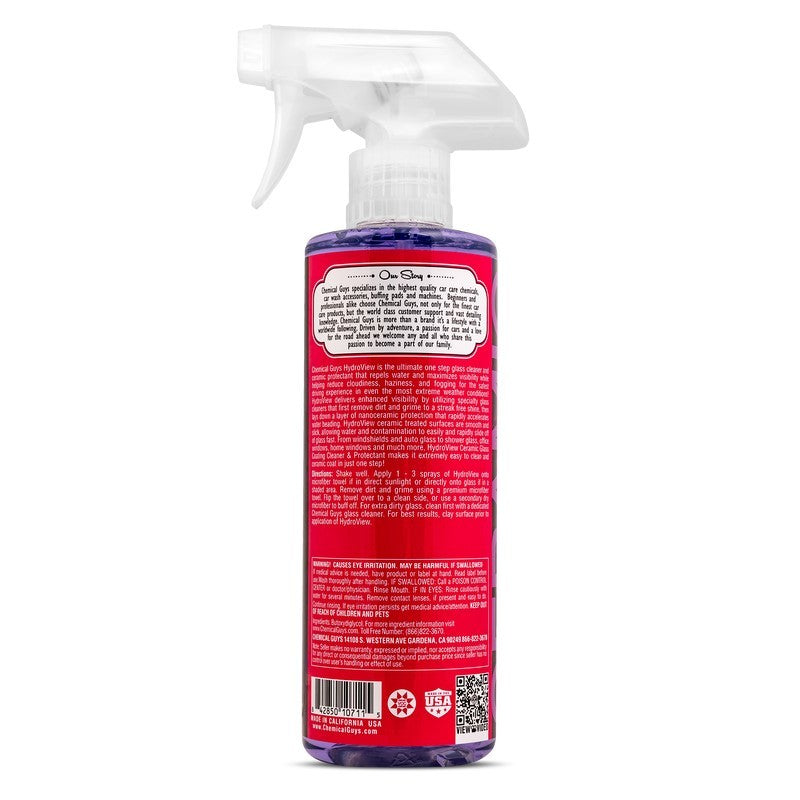 Chemical Guys - Chemical Guys HydroView Ceramic Glass Cleaner & Coating - 16oz - CLD30116 - MST Motorsports