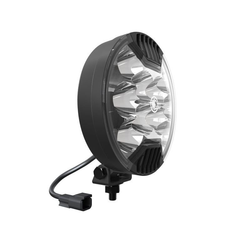 KC HiLiTES - KC HiLiTES SlimLite 6in. LED Light 50w Spot Beam (Pair Pack System) - Black - 100 - MST Motorsports