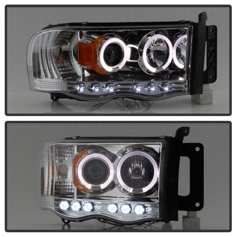 Spyder Auto - Projector Headlights - LED Halo - LED - Chrome - High H1 - Low H1 - 5009982 - MST Motorsports