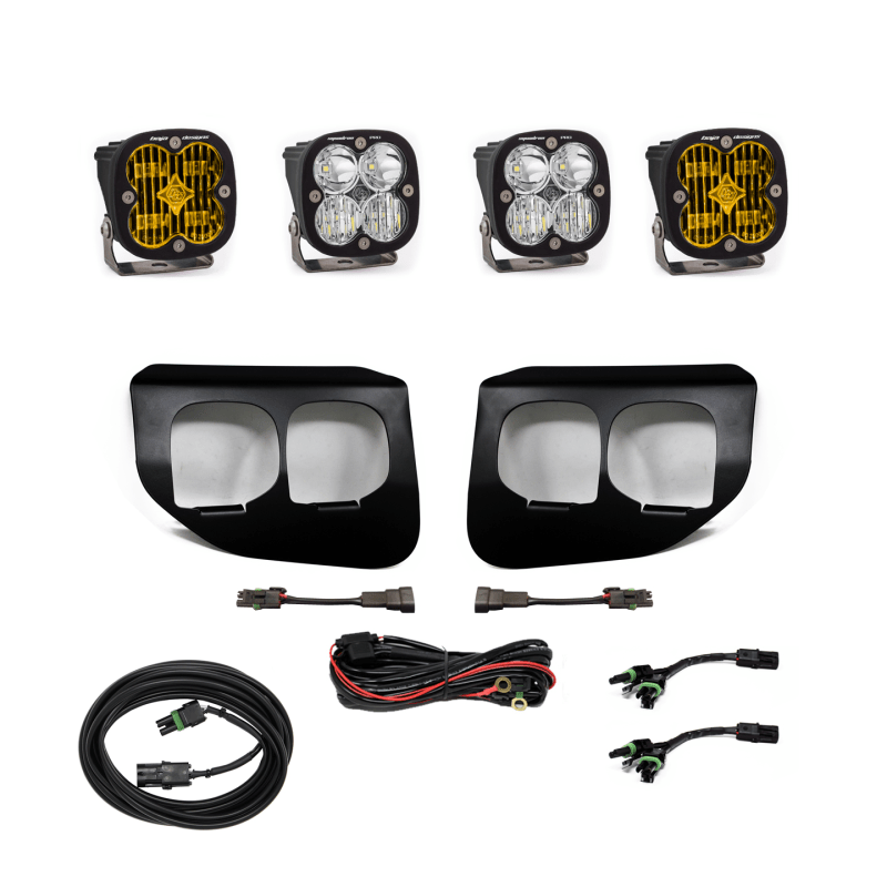 Baja Designs - Baja Designs Ford Super Duty (20-On) Fog Lights Dual FPK Amber SAE/Pro DC Baja Designs - 447737 - MST Motorsports