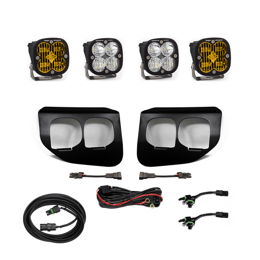 Baja Designs - Baja Designs Ford Super Duty (20-On) Fog Lights Dual FPK Amber SAE/Sport DC Baja Designs - 447739 - MST Motorsports