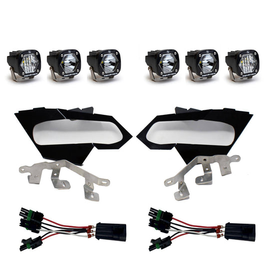 Baja Designs - Baja Designs Can-Am X3 Headlight Kit S1 Spot W/C Headlight Kit - 447074 - MST Motorsports