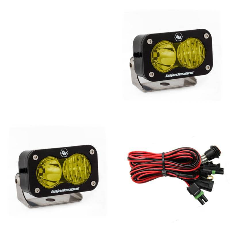 Baja Designs - Baja Designs S2 Pro Driving/Combo Pair LED - Amber - 487813 - MST Motorsports